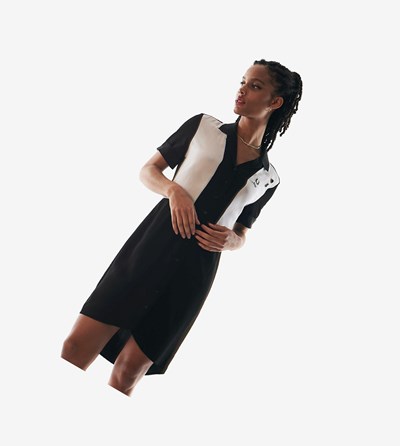 Fred Perry Amy Winehouse Foundation Bowling Shirt Jurken Dames Zwart | PYK450163