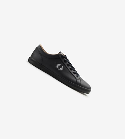 Fred Perry Baseline Sneakers Heren Zwart | GUO409318
