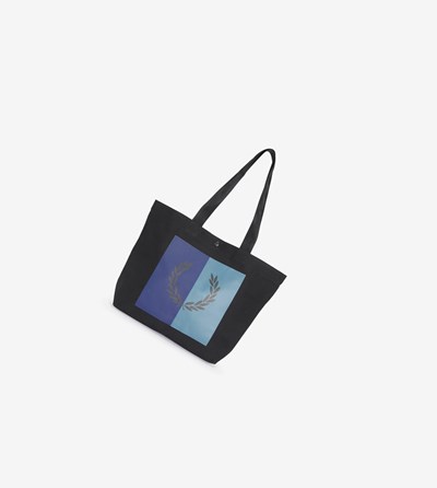 Fred Perry Colour Block Grafische Tote Bag Tassen Heren Zwart | IFD712439