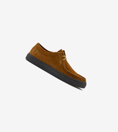 Fred Perry Dawson Low Suede Schoenen Heren Zwart | TPA780426