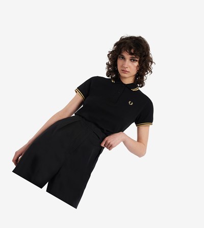 Fred Perry G12 Poloshirt Dames Zwart | TNI846135