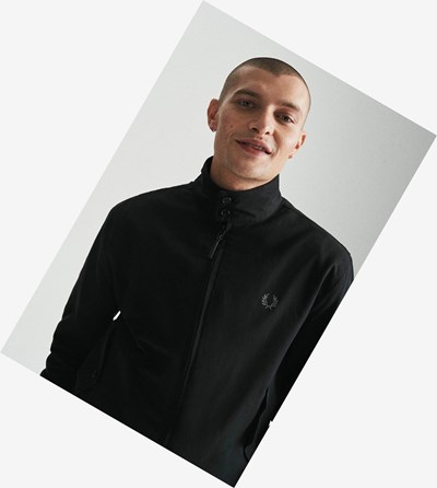 Fred Perry Harrington Jacket Jassen Heren Zwart | FBI043259