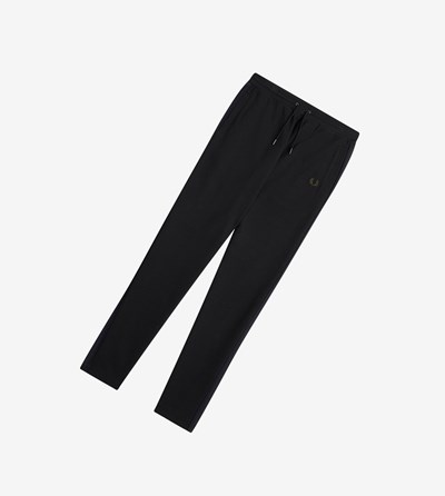 Fred Perry Knitted Taped Track Pants Broek Heren Zwart | HAJ142685