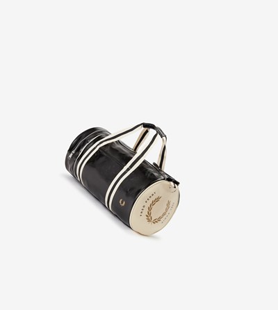 Fred Perry Laurel Wreath Barrel Bag Tassen Dames Zwart | HEC231904