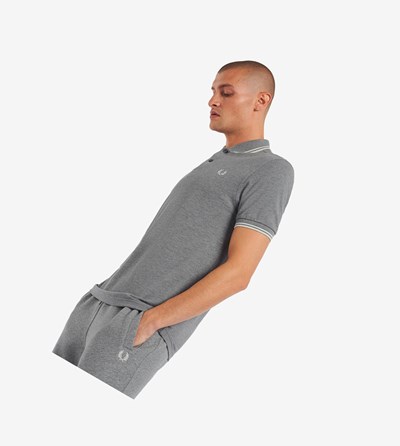 Fred Perry M3600 Poloshirt Heren Grijs Wit | SYR493781