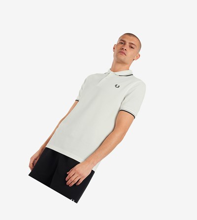 Fred Perry M3600 Poloshirt Heren Wit Zwart | ROG486035