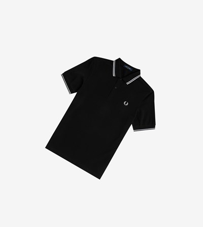 Fred Perry M3600 Poloshirt Heren Zwart Wit | YUS647025
