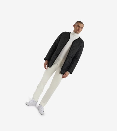 Fred Perry Made In England Quilted Liner Jassen Heren Zwart | VCM940356