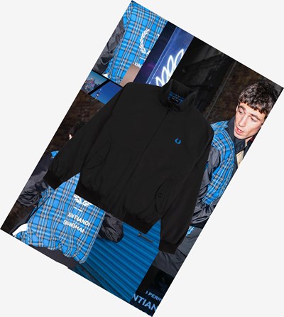 Fred Perry Made In England Shanghai Harrington Jacket Jassen Heren Zwart | HQU954083