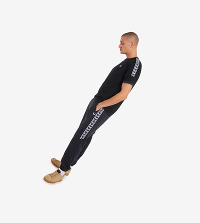 Fred Perry Panelled Taped T-shirts Heren Zwart | OJW657820