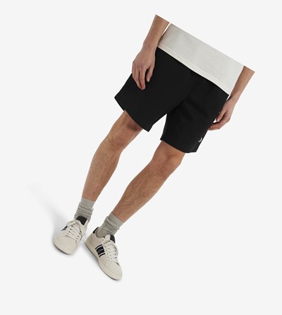 Fred Perry Reverse Tricot Shorts Broek Heren Zwart | VMF980576