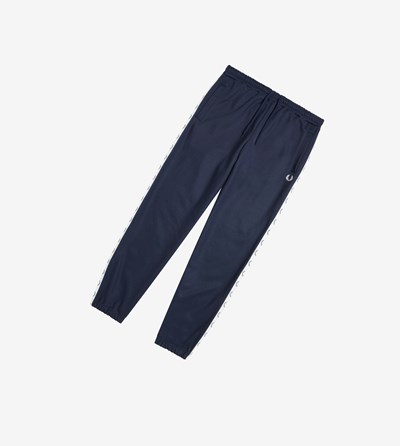 Fred Perry Taped Track Pants Joggingbroek Dames Donkergrijs Blauw | DQJ891506