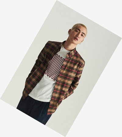 Fred Perry Tartan Overhemd Heren Grijs | JAZ612359