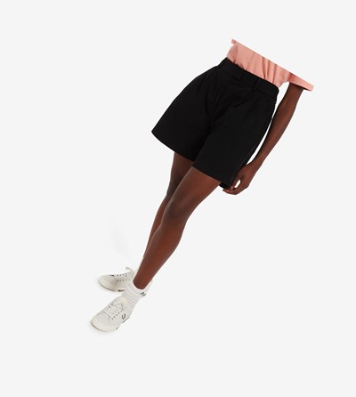 Fred Perry Twill Shorts Broek Dames Zwart | IUG084236