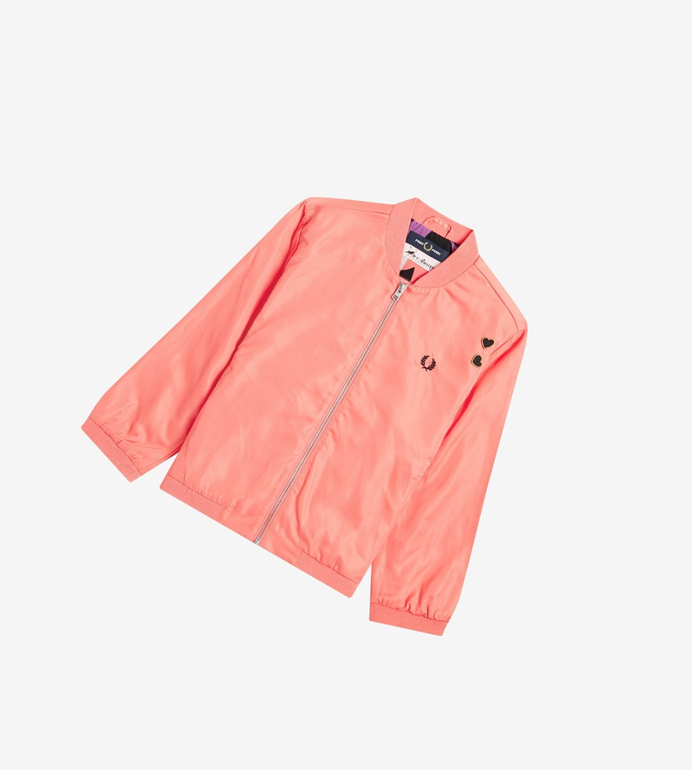 Fred Perry Amy Winehouse Foundation Satin Bomber Jacket Kopen Online Jassen Dames Koraal